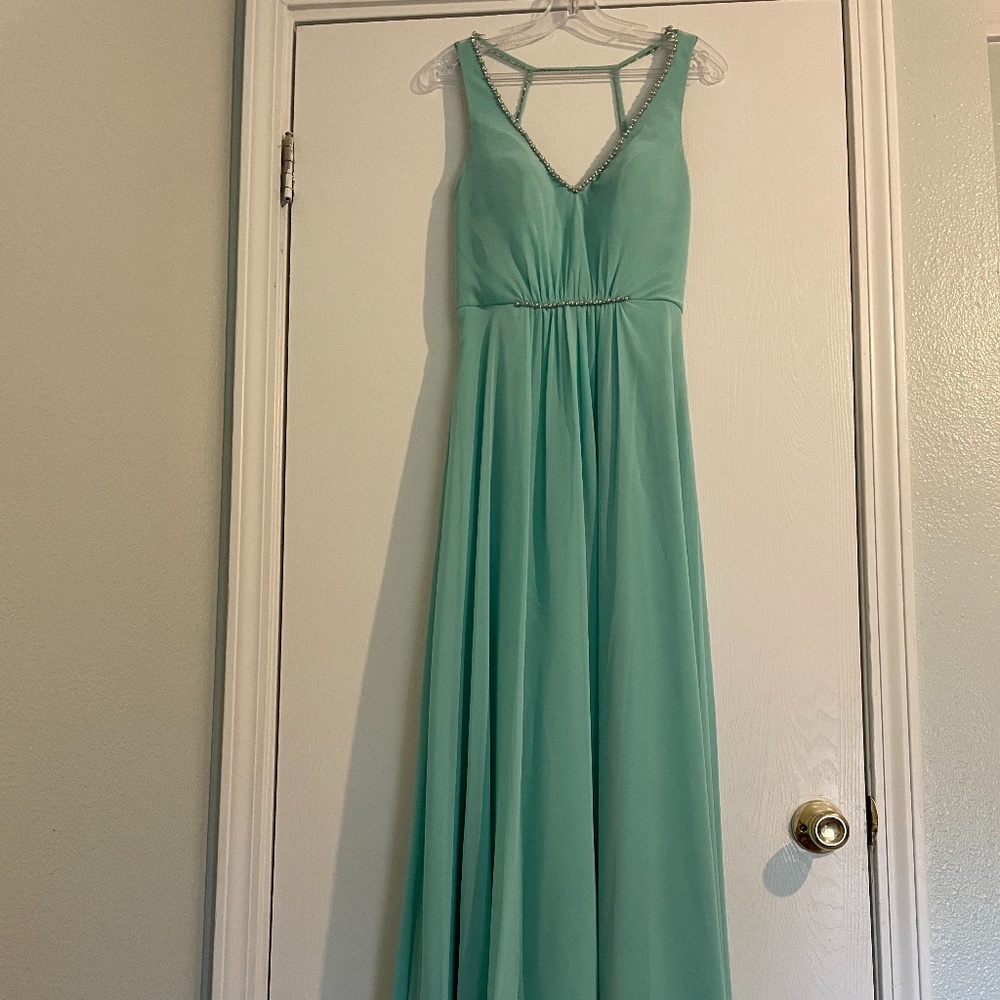 Teal Evening Dress